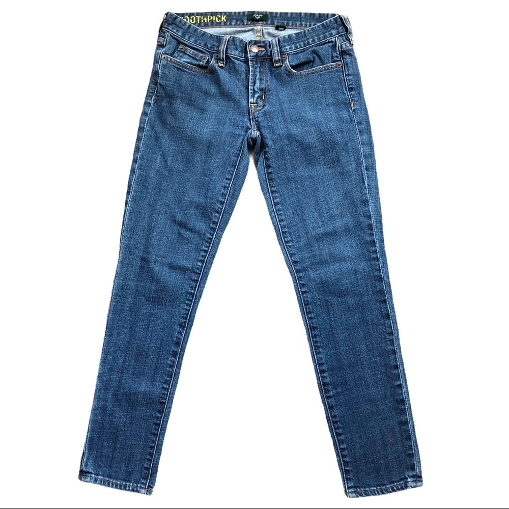 J. Crew Factory Toothpick skinny jeans medium wash 26 GUC
